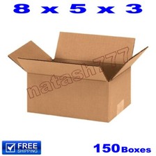 150 - 8x5x3 Cardboard Boxes 32ECT Mailing Packing Shipping Corrugated Carton
