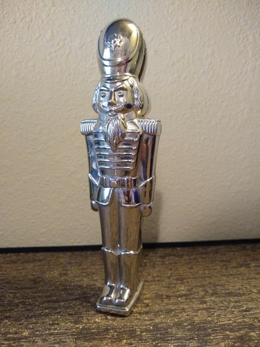 Vtg Godinger Toy Soldier Nutcracker Silver Plated 1993