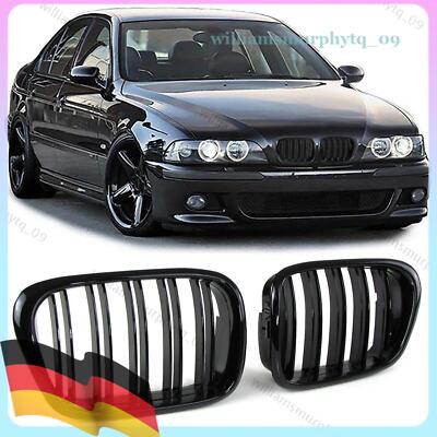 Neu Sport Kühlergrill Doppelsteg Performance Glanz passend für BMW 5er E39 99-03