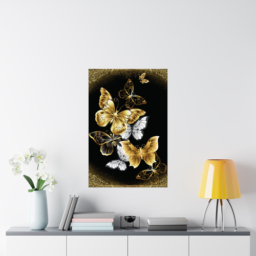 The Golden Butterflies Of The Valley Wall Art Poster Print - Picture 4 of 8