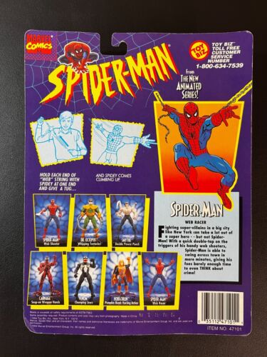 Figura Spider-Man de la serie animada ToyBiz Marvel Comics 1994 - Imagen 2 de 2