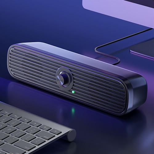 3.5mm Jack Wired Speakers Soundbar Stereo Bass Sound USB For Computer Laptop - Picture 7 of 10