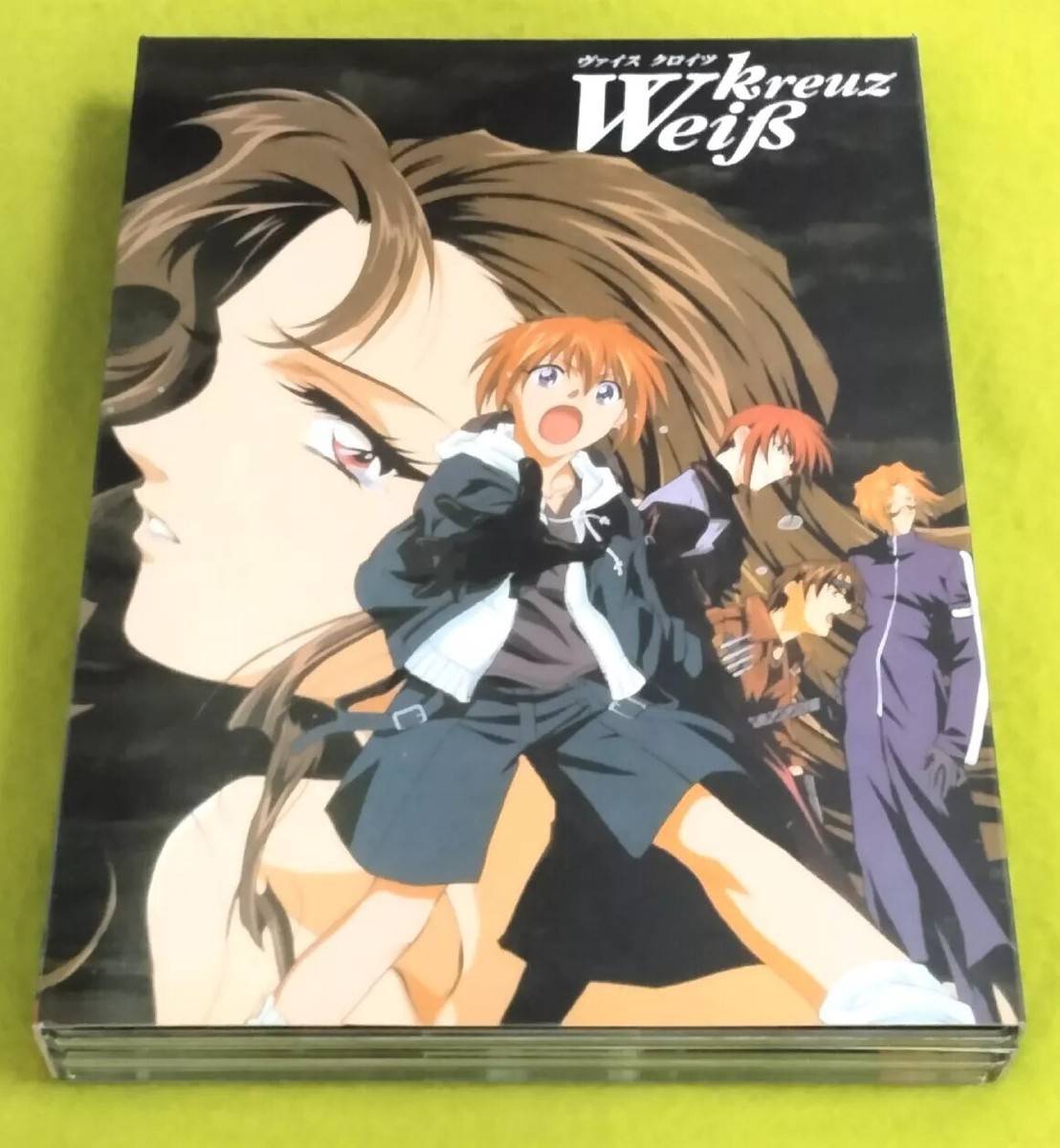 ヘイヴン3 DVD-BOX1 Knight Hunters: Weiß Kreuz (DVD, 2001, 3-Disc Box Set