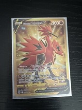 Pokemon TCG Galarian Zapdos V 182/172 NM/MT Brilliant Stars Gold Secret Rare 