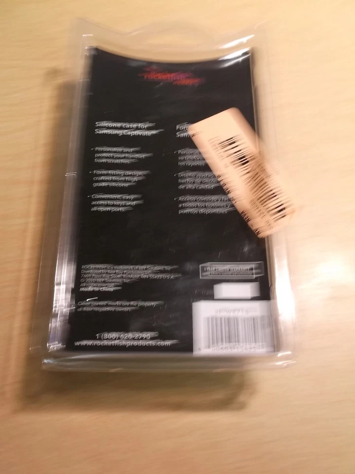 NUEVA Funda Silicona Negra Rocketfish Samsung Captivate *ENVÍO GRATUITO* Foto 2 de 2