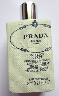 Prada Infusion D'Iris 0.27 oz/8 ml Eau de Parfum Travel Size - NEW