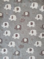 GREY ELEPHANT Security Blanket Comforter BABY WRAP. Manhattan Kids