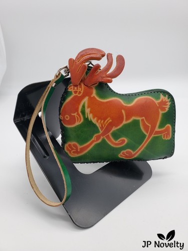 Hand Crafted Genuine Leather Coin Purse, CHOOSE Color & Style - Picture 12 of 34