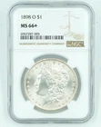 1898-O NGC MS66+ Morgan Silver Dollar PL Surfaces