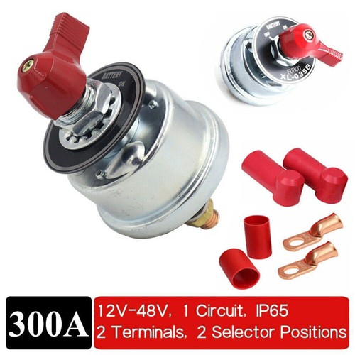 300A 12V High Current Master Battery Disconnect Switch Heavy Duty Power Cut Off - Picture 2 of 12