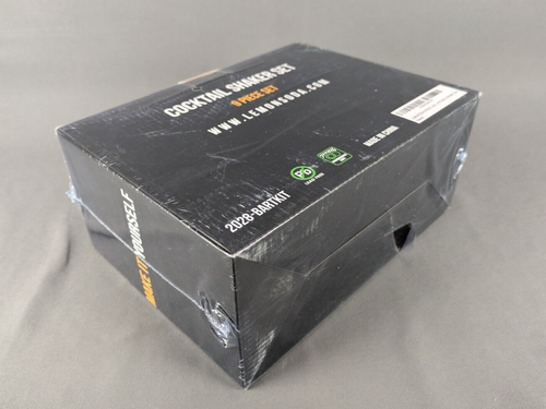 Lemon Soda 8-Piece Cocktail Shaker Set with Stand New in Box - Picture 7 of 9