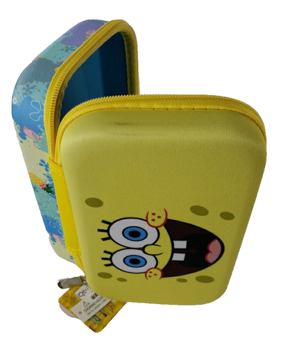 SpongeBob Schwammkopf geformt Federmäppchen Etui Tasche Reißverschluss Kosmetiktasche Stift Geschenk - Bild 7 von 8