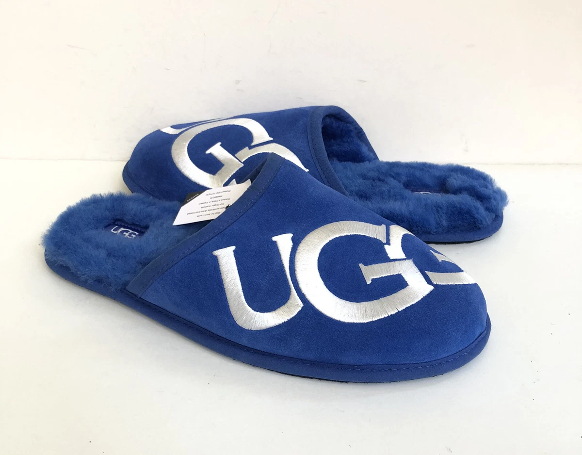 Ugg scuff logo best sale slippers