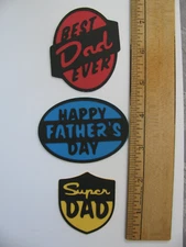 Father's Day Handmade Paper Piecing 3 Piece Set b