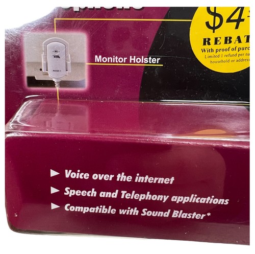 CA Cyber Acoustics PCvoiceLINK CVL-1101 Computer Microphone for VOI - Picture 4 of 7