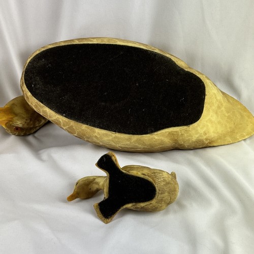 Vincent Giannetto III Mother Duck and Duckling Figurines 15" Textured 1984 - Picture 8 of 9