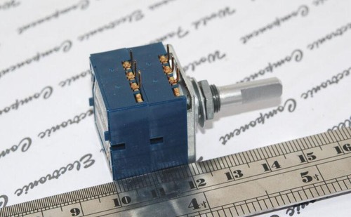1pcs- ALPS RK27 10KA (Log A) Volume Dual Potentiometer Half Shaft, JAPAN RK27112 - Picture 7 of 8