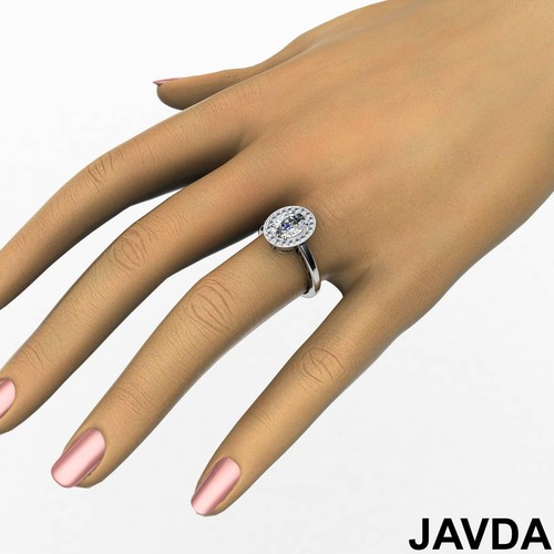 Halo Filigree Pave Set Oval Diamond Engagement Solitaire Ring GIA I SI1 1.86 Ctw - Picture 5 of 12