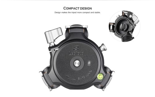 Leofoto Tripod w 100mm Bowl+Platform |Outdoor Shooting w/ Head-LM-403CX+LH-55LSC - Picture 3 of 9