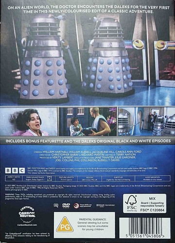 Doctor Who - The Daleks In Colour - William Hartnell - 2 Disc DVD Region 2 & 4 - Picture 2 of 2