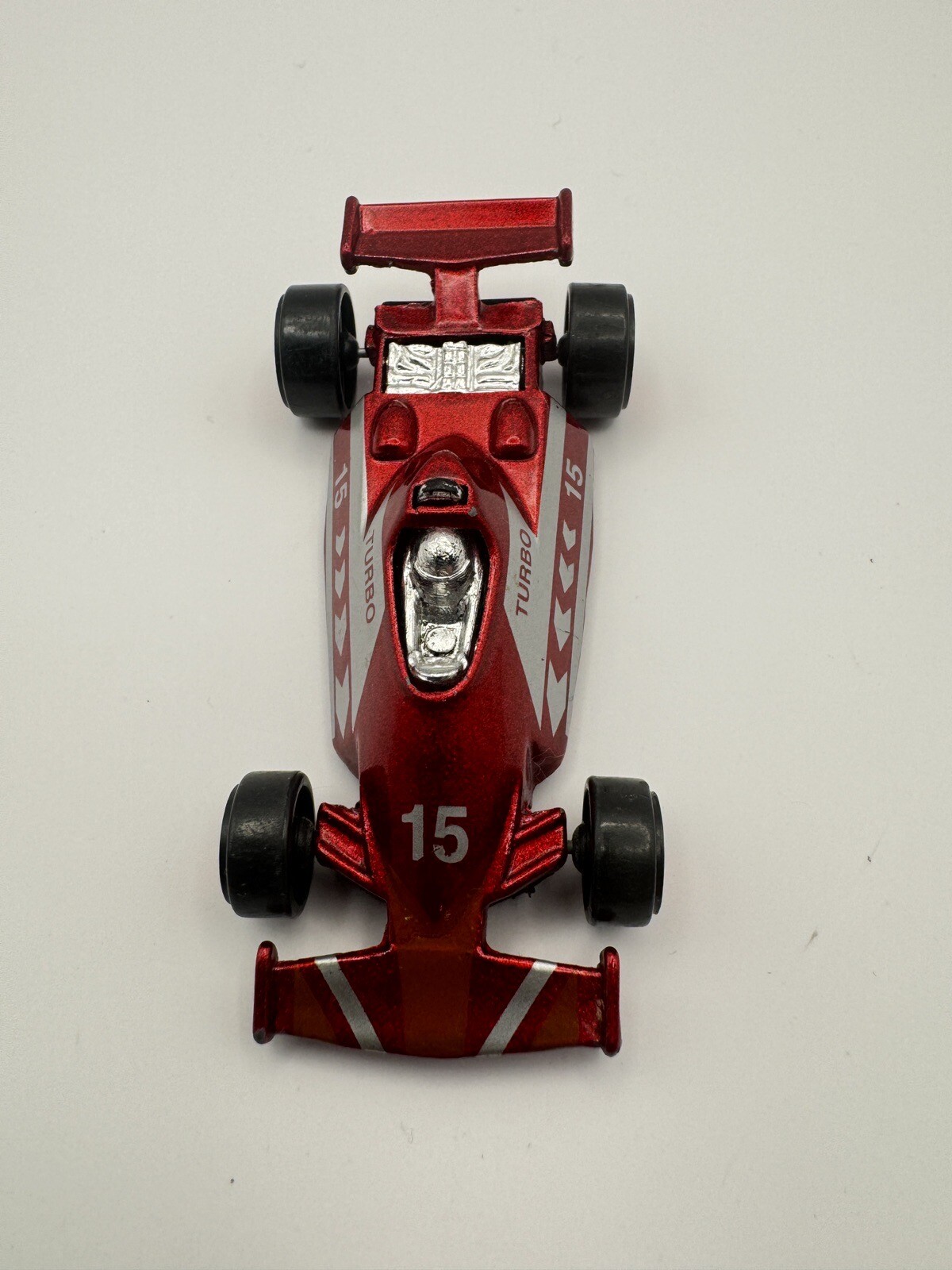 Maisto Die Cast Metal 164 Indy Race Car 15 Turbo Metallic Red EUC
