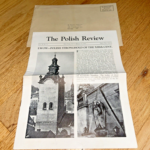 March 1942 THE POLISH REVIEW - Wladyslaw SIKORSKI / Slaves of the 3rd Reich WWII - Imagen 1 de 14