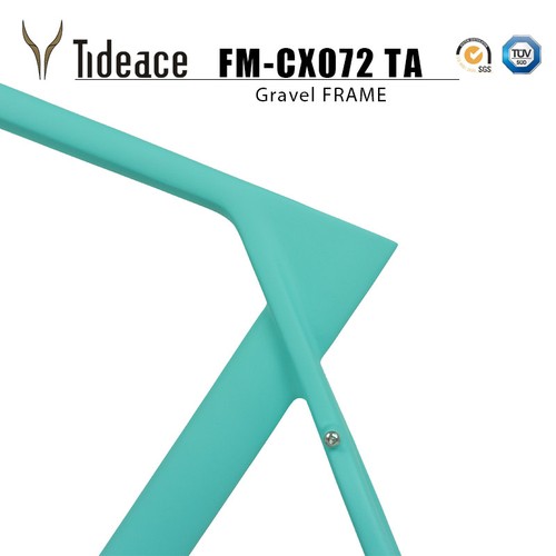 Telaio per biciclette in carbonio ghiaia a montaggio piatto per telaio per bici in carbonio 700C o 27,5 - Foto 5 di 11