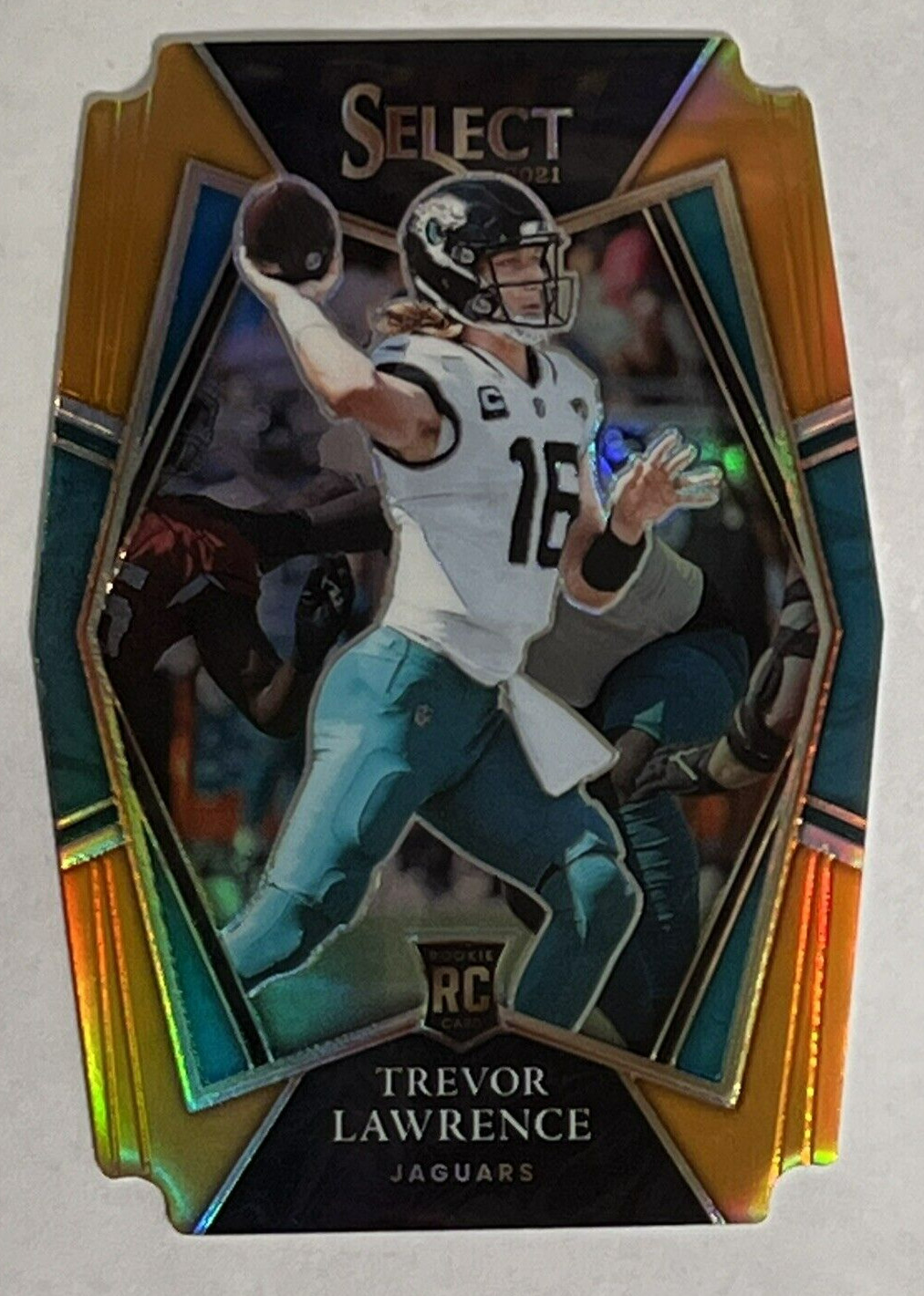 2021 Select Trevor Lawrence Orange Die-Cut Prizm 131/249 #143
