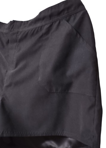 FullFitAll Swim Shorts Womens 20 Built-In Panty Half Elastic Waist  Pocket Black - Picture 3 of 8