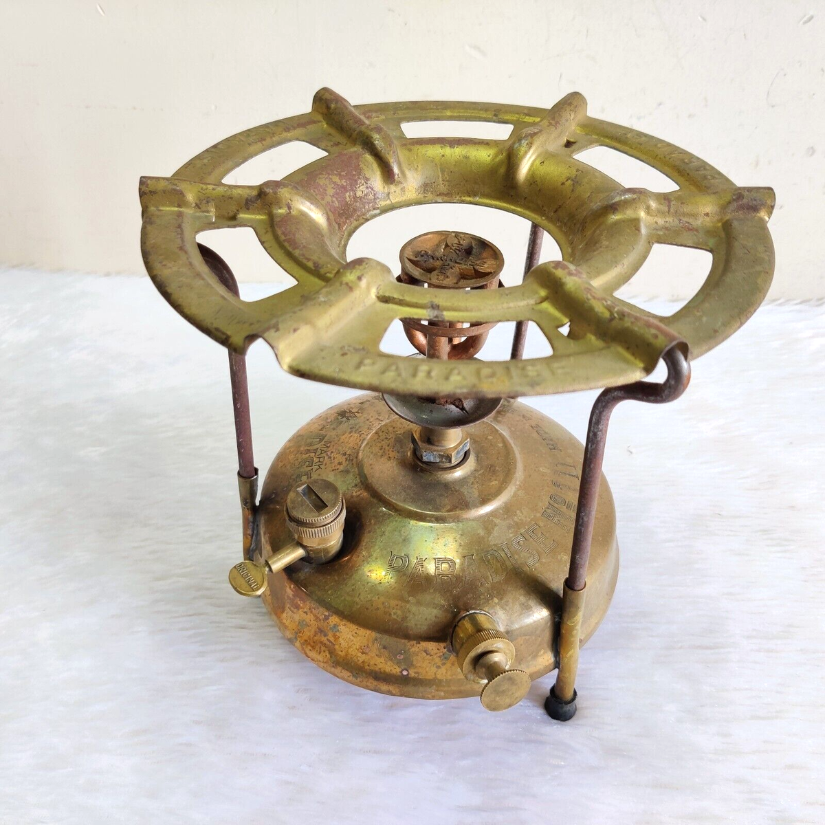 1960 Vintage Brass Paradise No.111 Prabhat Stove Unused Camping