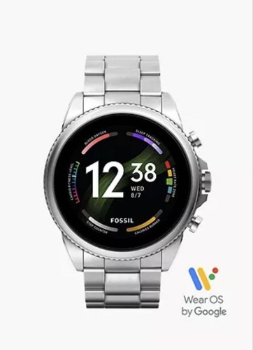 FOSSIL Smart Watch GENERATION 6 Stainless Steel FTW4060 Silver New - Picture 4 of 7