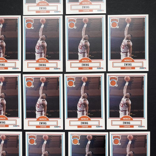 1990-91 Fleer #125 Patrick Ewing 14 x Karten LOT New York Knicks HOF NM NRMT - Bild 6 von 7