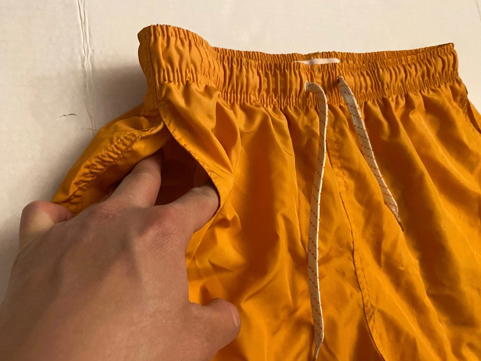 AMBSN Men’s Happy Face Board shorts Yellow Size 30”W EUC - Image 4 of 4