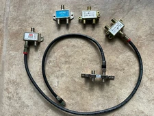 LOT OF 5  Pieces– ASKA SCS-2A DIPLEXER, Blonder Tongue & Holland 2 Way Splitters