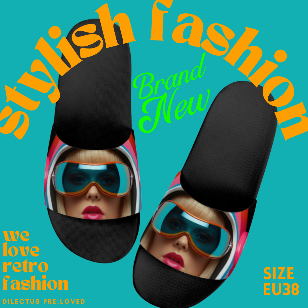 SAOLA Sandali donna slide epoca 60 collezione edizione limitata suola nera EU38 NUOVI