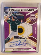 2022 Elite Extra Edition Tyler Soderstrom Future Threads Auto Purple Patch 6/7 