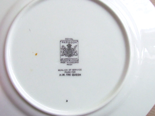 PARAGON PORZELLAN PAR258 ART DECO KAFFEE TRIO HANDBEMALT (10069) - Bild 7 von 8