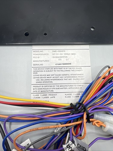 Overhead Roof DVD Player w/ Wiring Harness, Mounting Bracket & Remote - Picture 4 of 7