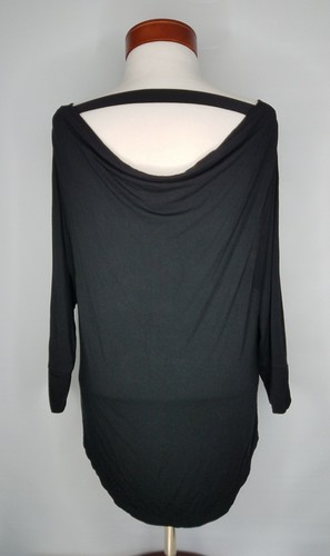 Womens White House Black Market Size Medium Open Drape Back Top Blouse - Picture 5 of 8