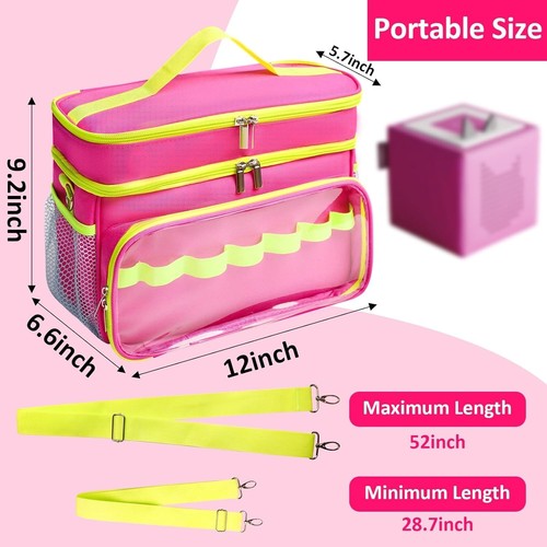 Toniebox Starter Set Carrying Case, Double Layer Organizer with Shoulder Strap - Picture 7 of 28