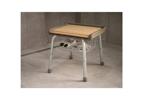MOEN. Asiento de ducha y bañera de teca sintética D con almacenamiento debajo - Imagen 3 de 4