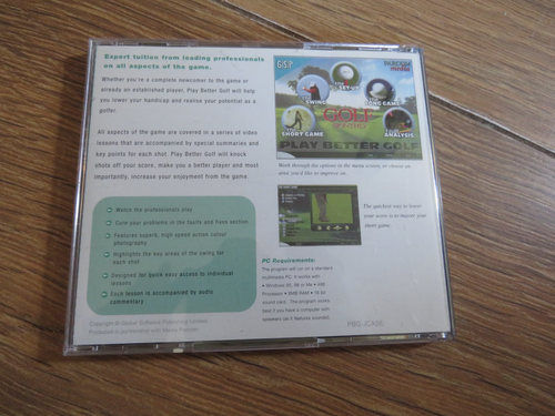 Golf Monthly's Play Better Golf - PC Windows CD Software - Picture 2 of 2