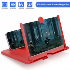 10" Mobile Phone Screen Magnifier 3D HD Video Amplifier Stand