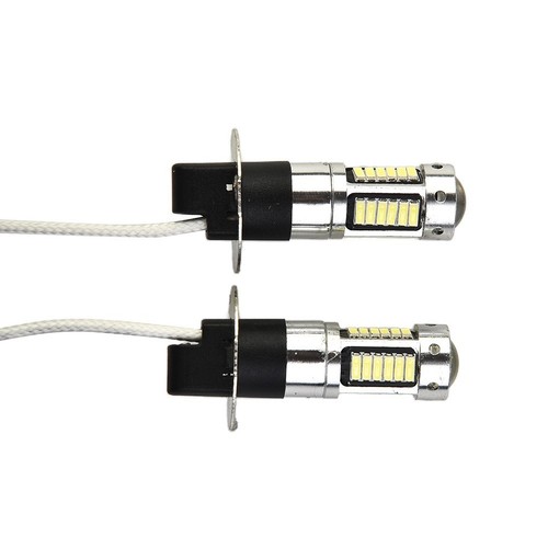 Pair H3 LED Fog Light Bulbs Conversion Kit Super Bright Canbus 6000K White 100W - Picture 10 of 24