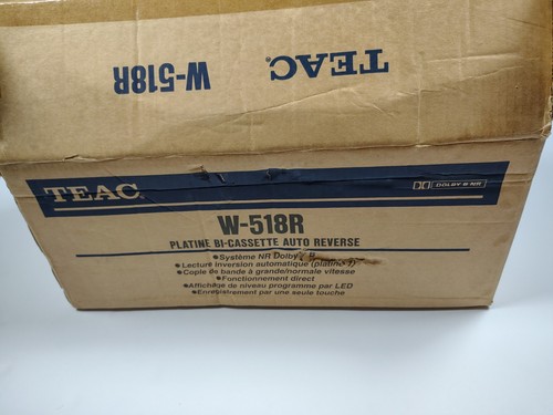 Teac W-518R Auto Reverse Doble Cassette Deck Caja Abierta - Imagen 1 de 6