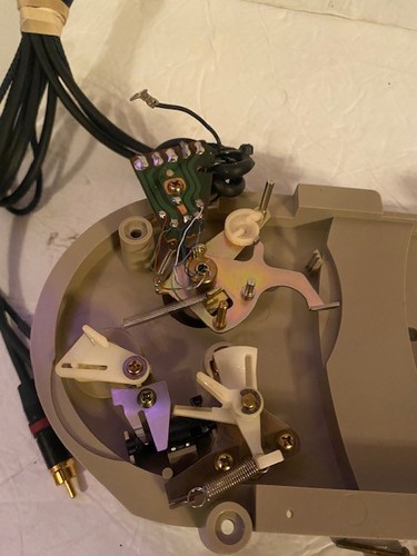 Pioneer PL-400X COMPLETE ARM ASSEMBLY WITH ARM BASE PLATE RCA's Turntable Parts - Picture 6 of 7