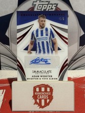Adam Webster – 2021-22 Panini Immaculate Ruby Premier League Auto /8 – Brighton