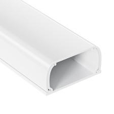 Large Cord Hider - 47in Wire Hiders for TV on Wall, Paintable Cable Hider, X-...