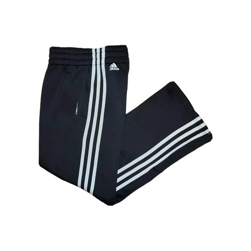 Adidas Climawarm Youth Medium 10-12 Dark Gray Fleece Open Hem Ankle Zip Pants - Picture 1 of 9