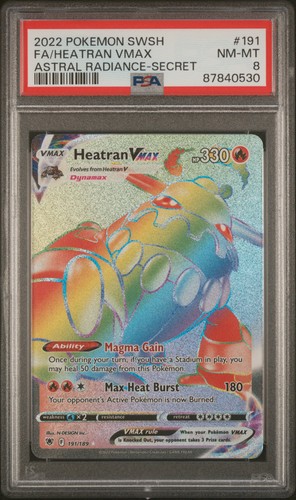 Heatran VMAX graded PSA 8 for sale on eBay